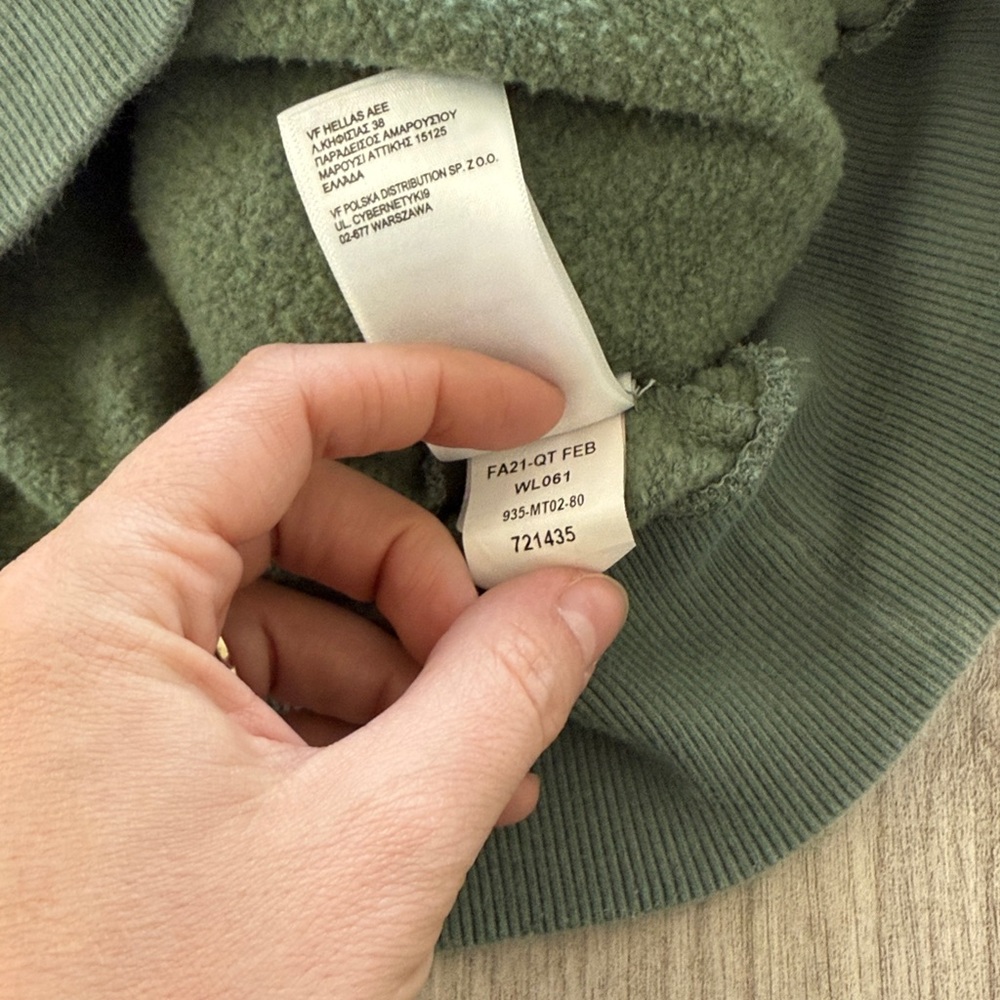 The North Face Women's Half Dome Pullover Hoodie Green Medium - Picture 5 of 6